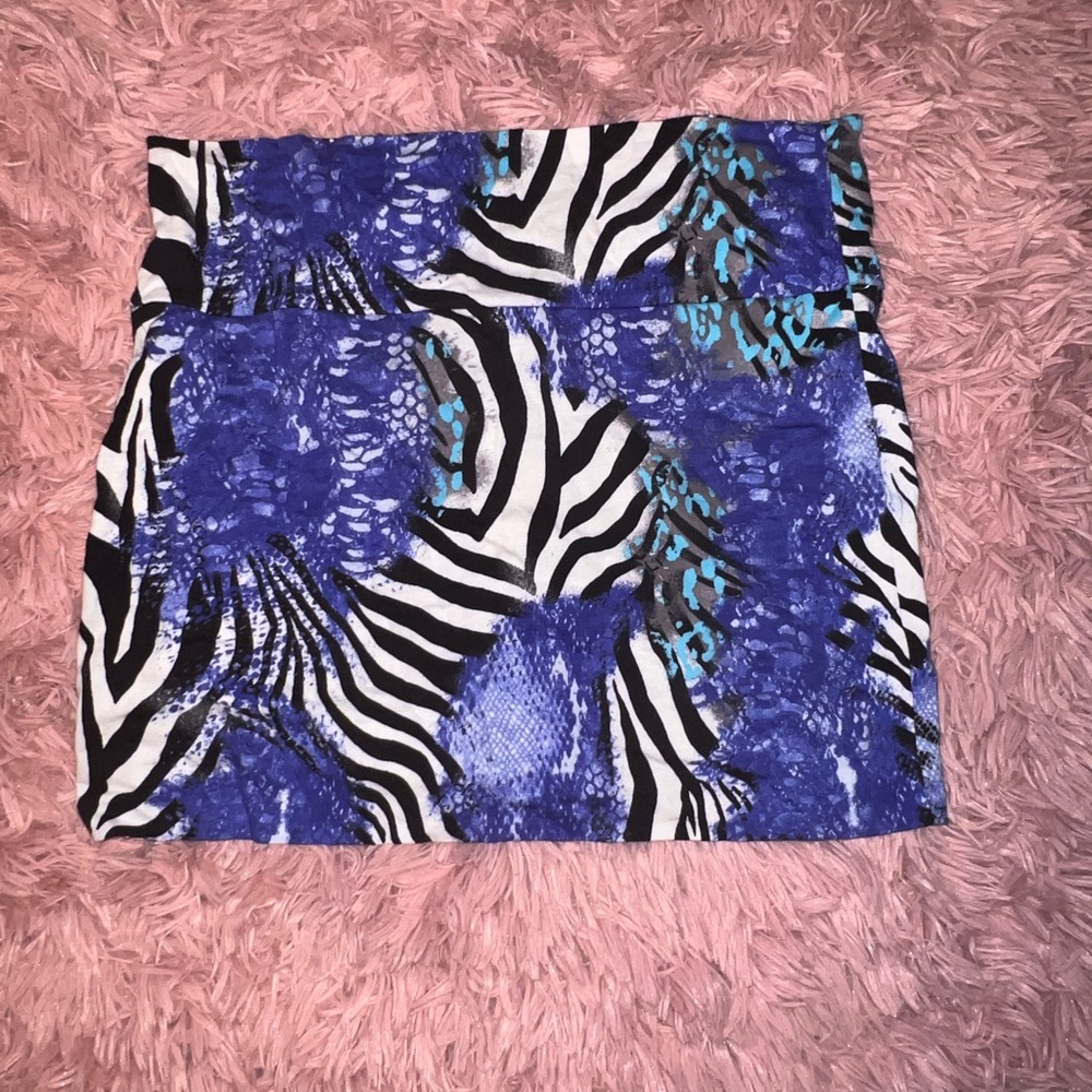 Zebra Animal Print Mini Skirt! Super stretchy!